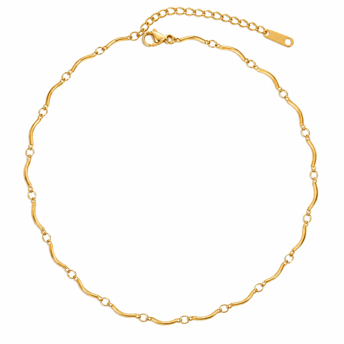 Golden Wave Halskette - 18K Vergoldung