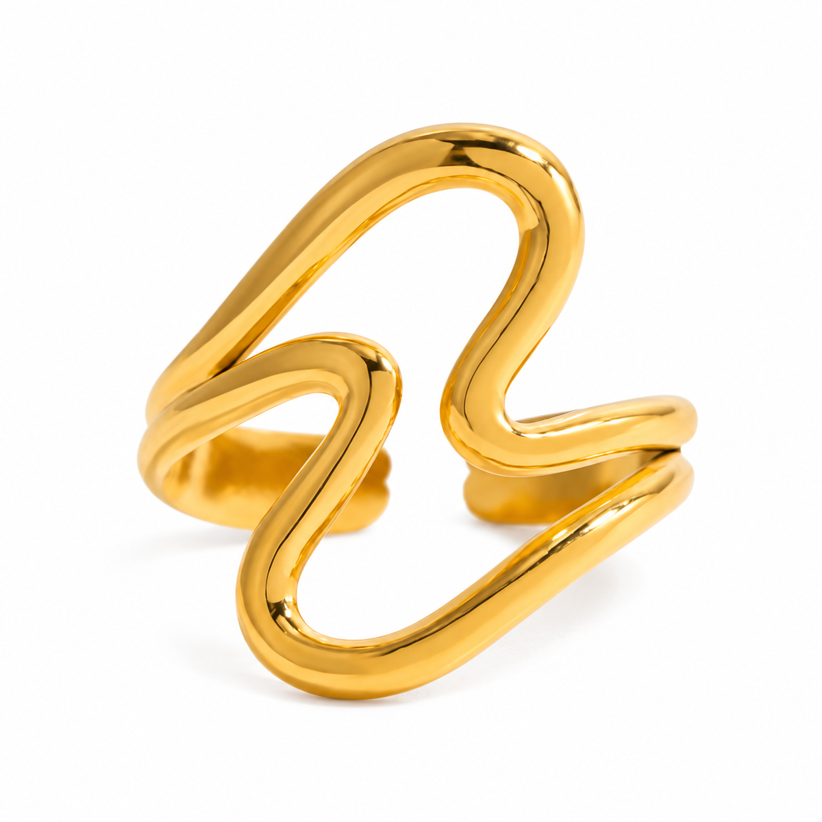 Golden Wave Ring – Gold