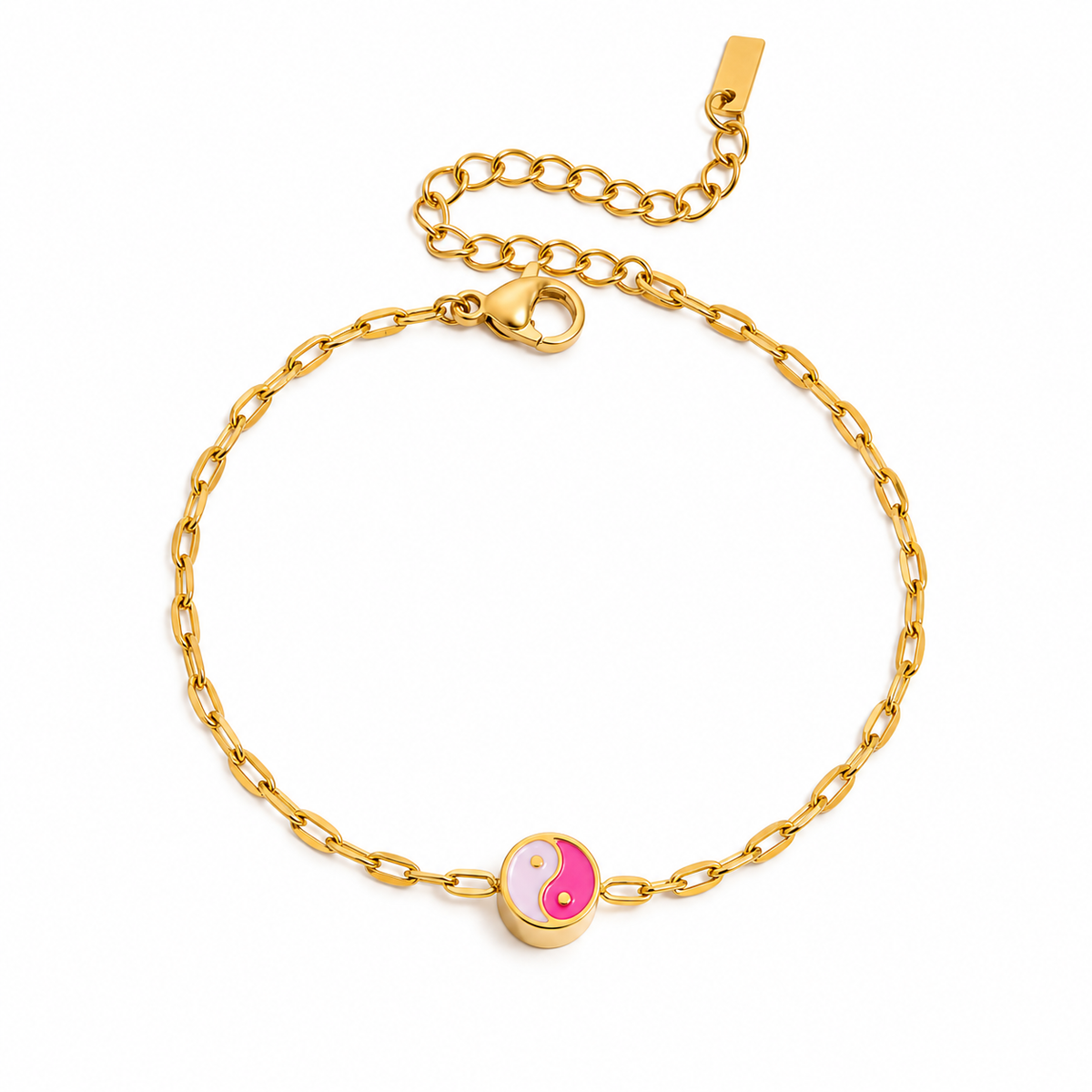 Yin Yang Glow Armband – 18K Vergoldung