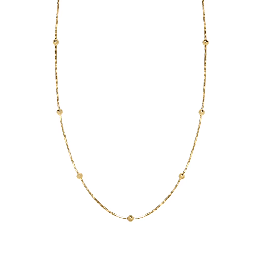 Dot Glow Halskette – 18K Vergoldung