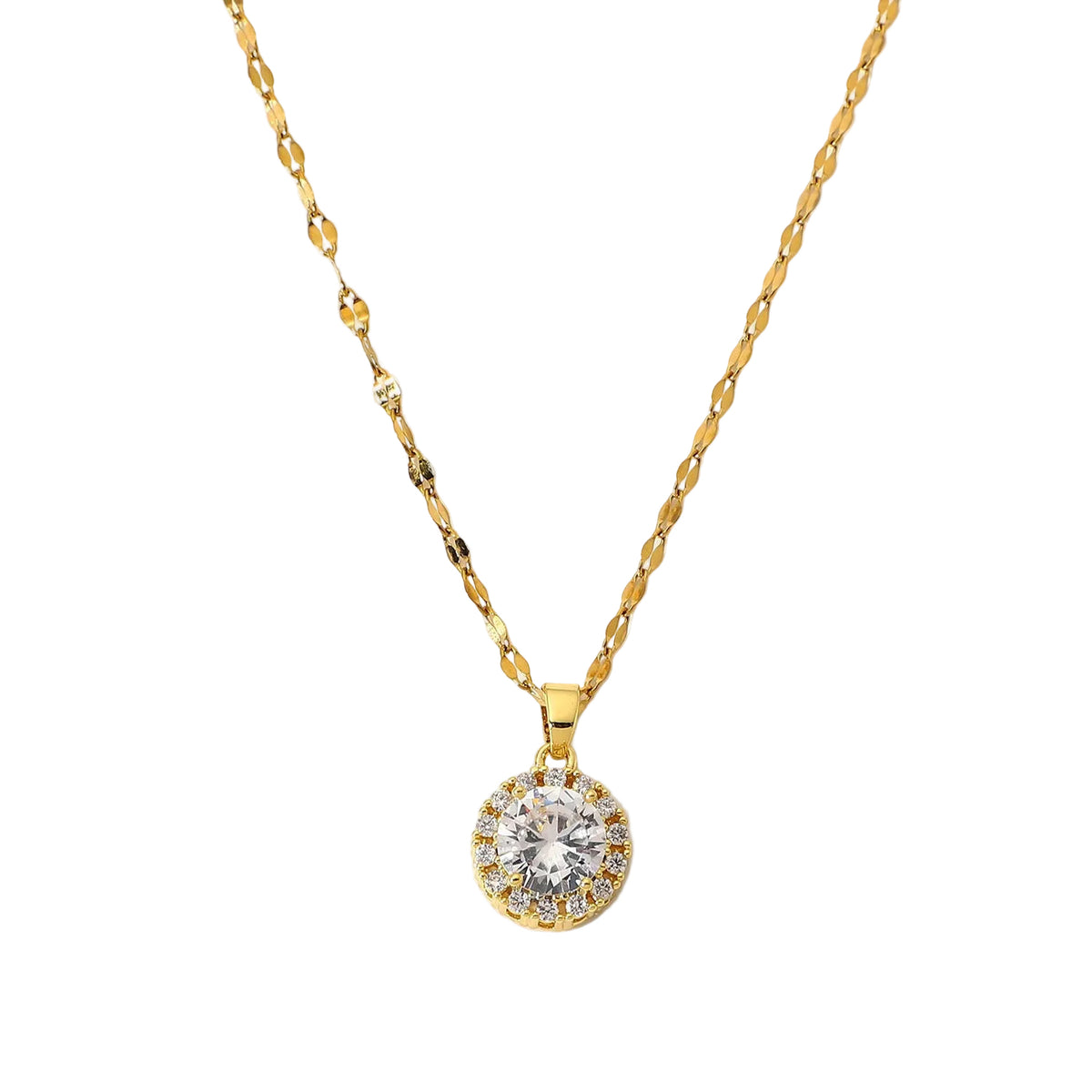 Radiant Circle Halskette - 18K Vergoldung