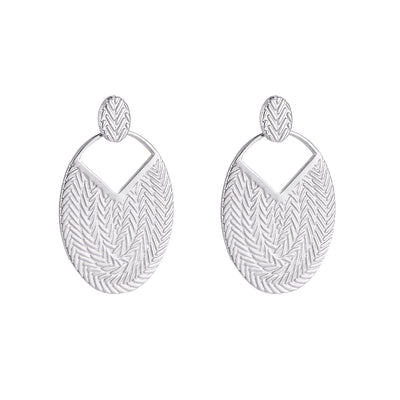 Cami Statement Ohrringe Silber – 316L Edelstahl