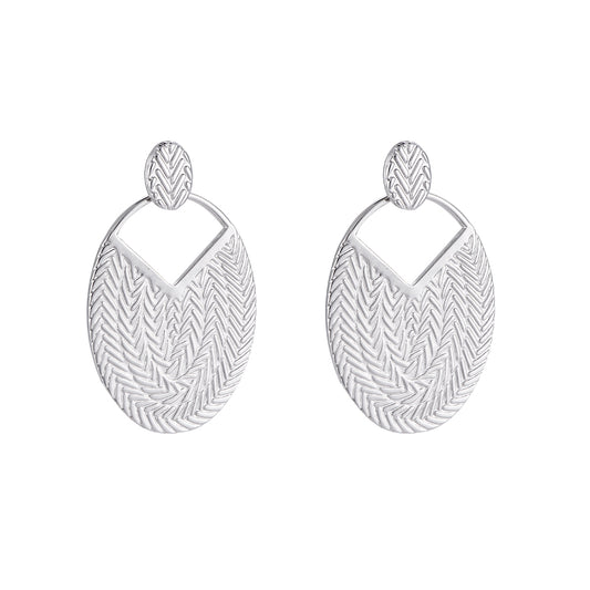 Cami Statement Ohrringe Silber