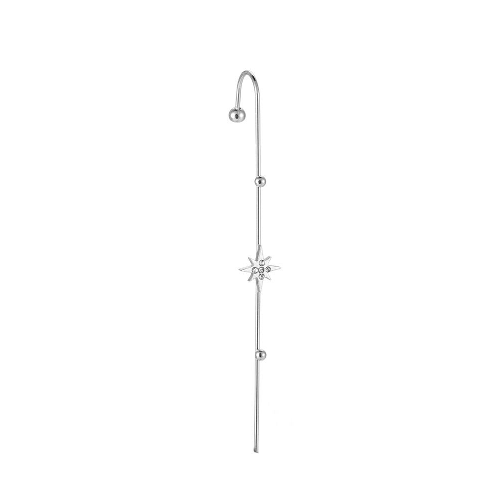 Silbernes Stern-Piercing aus Edelstahl