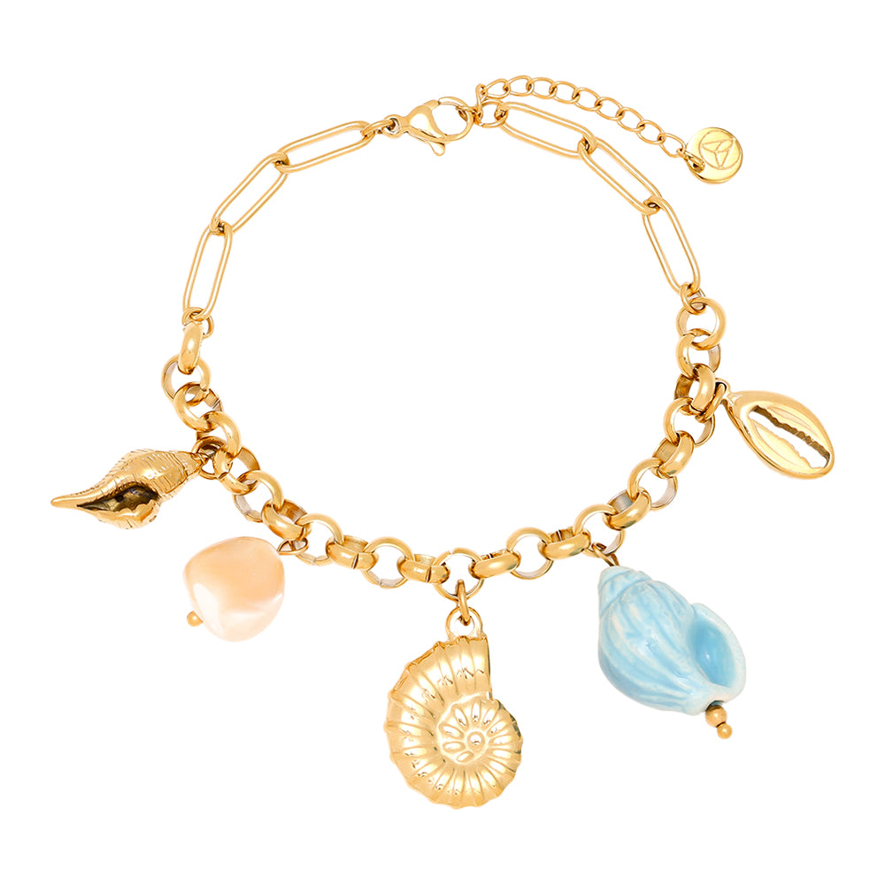 Goldenes Blue Ocean Armband