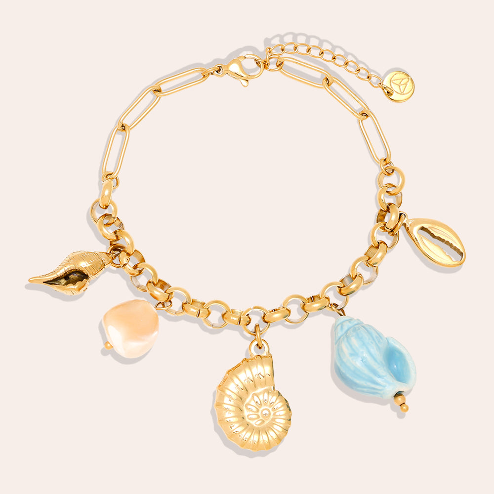 Goldenes Blue Ocean Armband – Detailansicht
