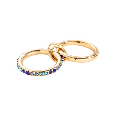 Blue Link Ring – Gold