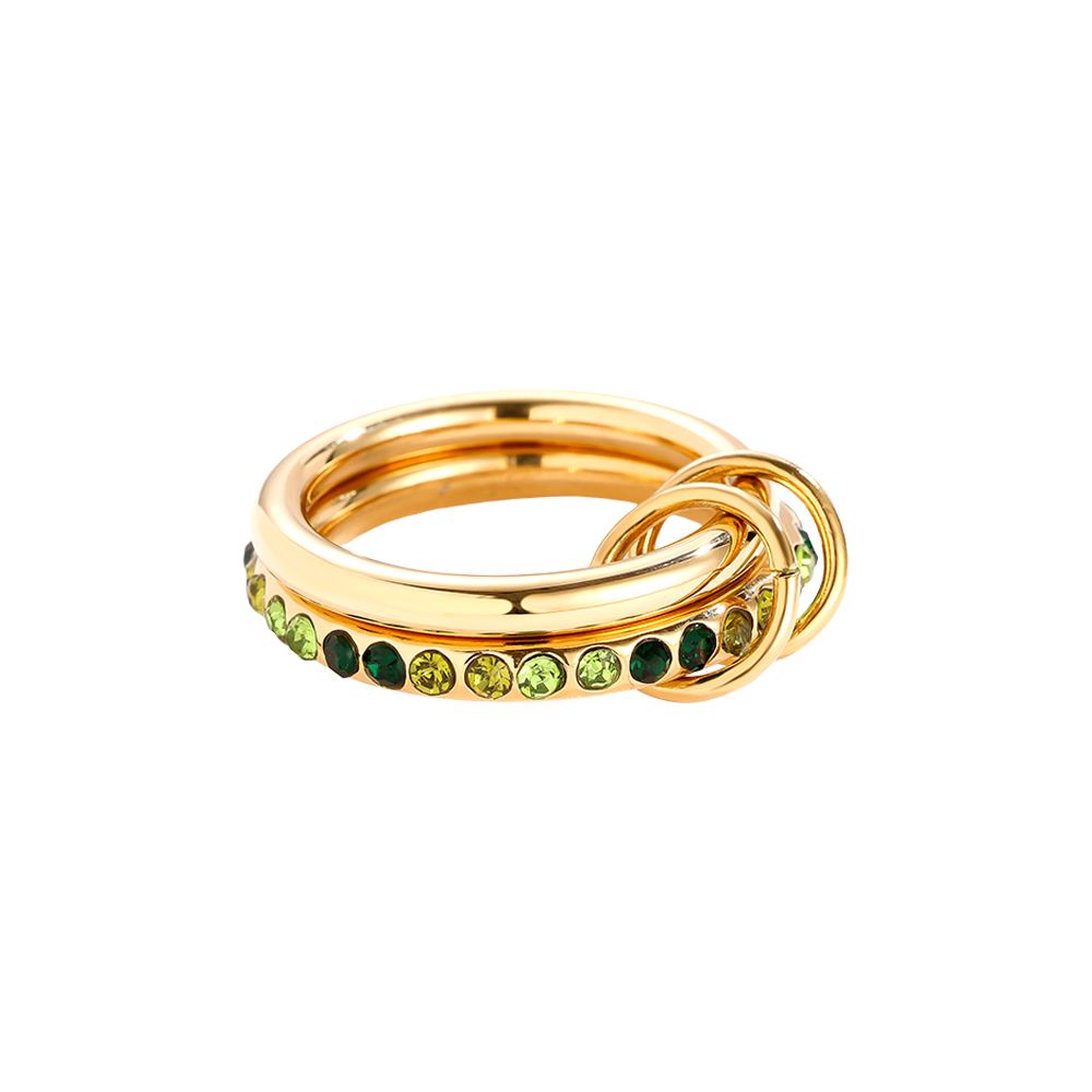 Green Link Ring – Gold