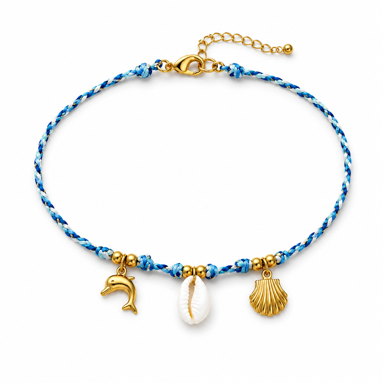 Ocean Charm Fußkette Gold