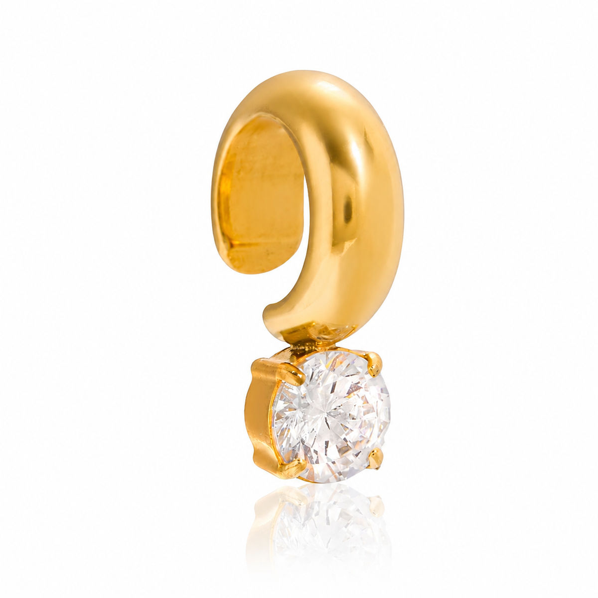 Sparkle Diamond Earcuff – 18K Vergoldung