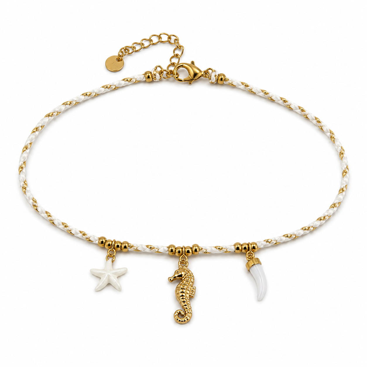 Ocean Charm Fußkette Gold