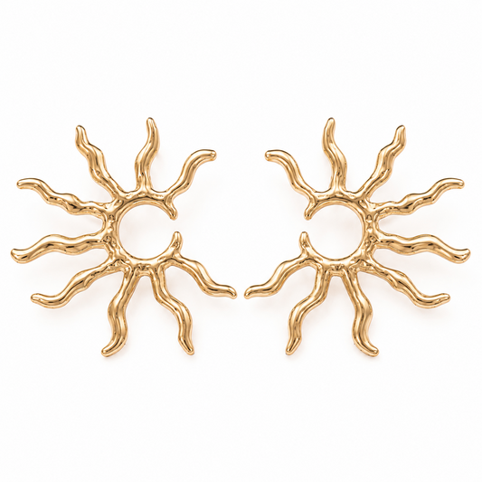 Molten Sun Ohrringe – Gold