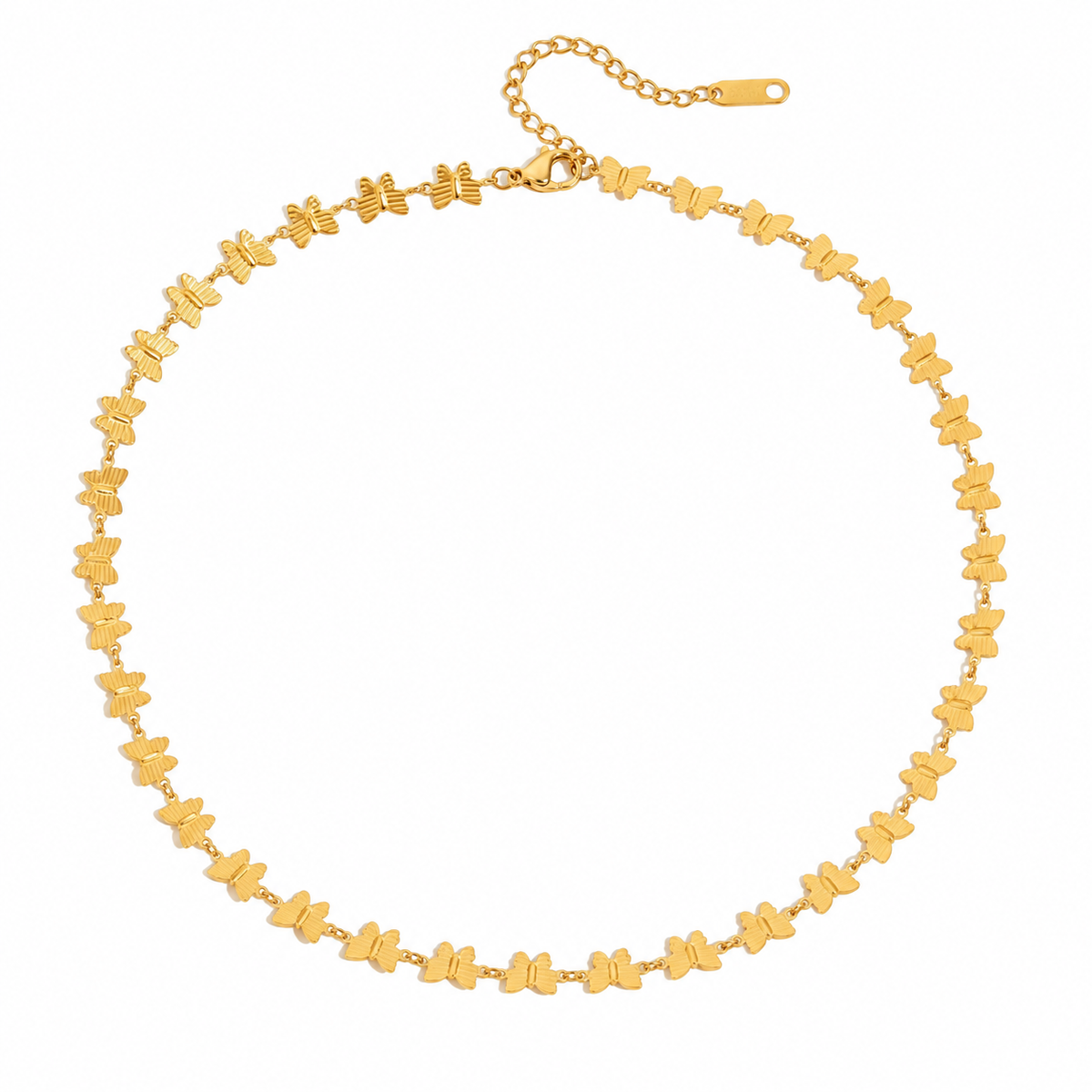 Butterfly Glow Halskette – 18K Vergoldung
