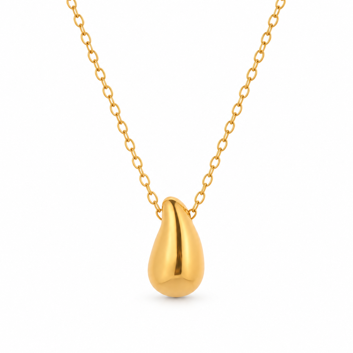Drop Glow Halskette – 18K Vergoldung