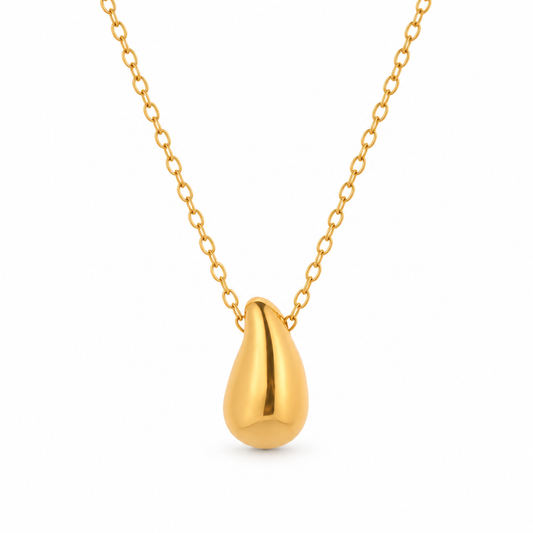 Drop Glow Halskette – 18K Vergoldung
