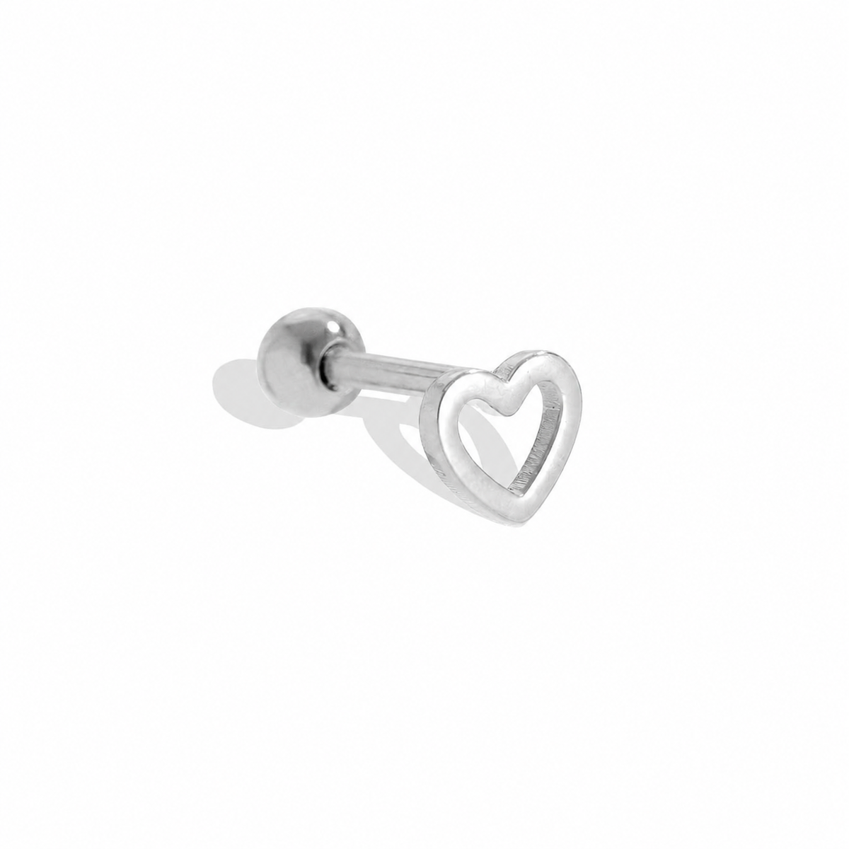 Open Heart Piercing – Silber