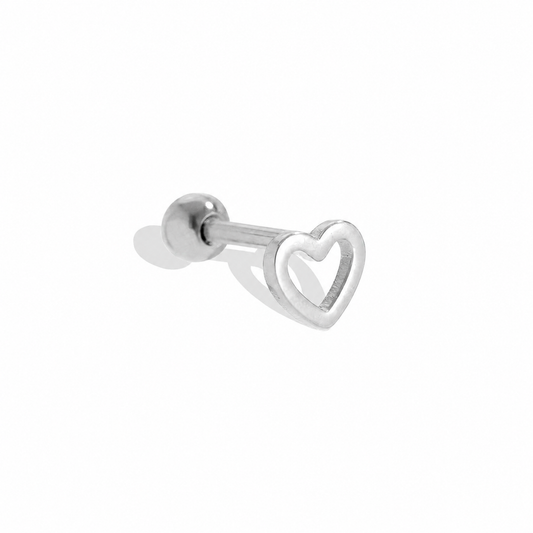 Open Heart Piercing – Silber