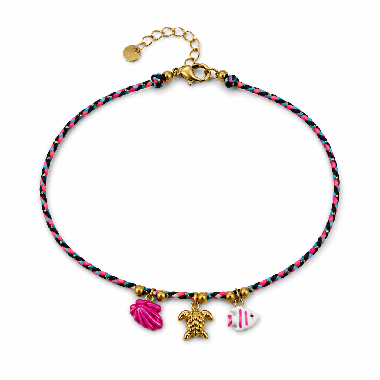 Ocean Charm Fußkette Gold