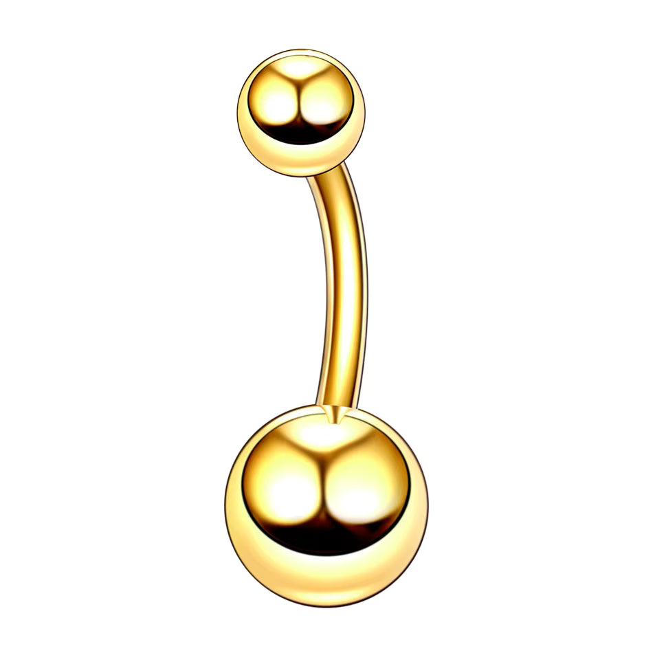 Bauchnabelpiercing Doppel Kugel