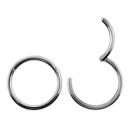 Titanium Clicker Nasenring – Silber 0,8 × 8 mm