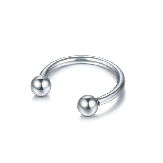 Horseshoe Nasenpiercing – Silber 1,2 × 8 × 3 × 3 mm
