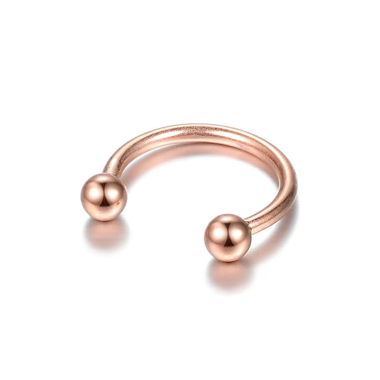 Horseshoe Nasenpiercing – Roségold 1,2 × 8 × 3 × 3 mm