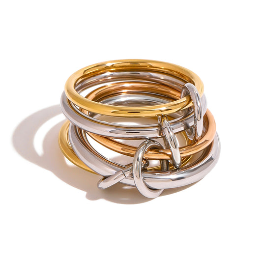 Trinity Link Ring – Tricolor
