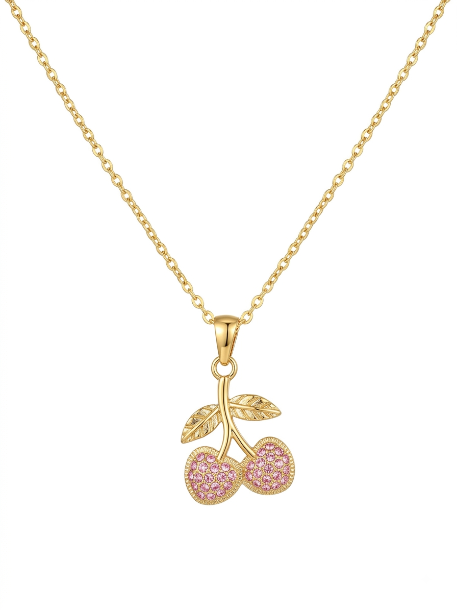 Cherry Kette 18k vergoldet