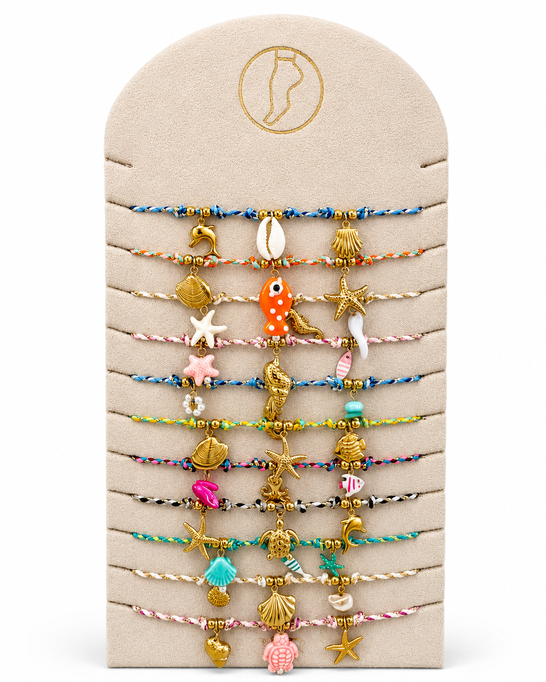 Ocean Charm Fußkette Gold