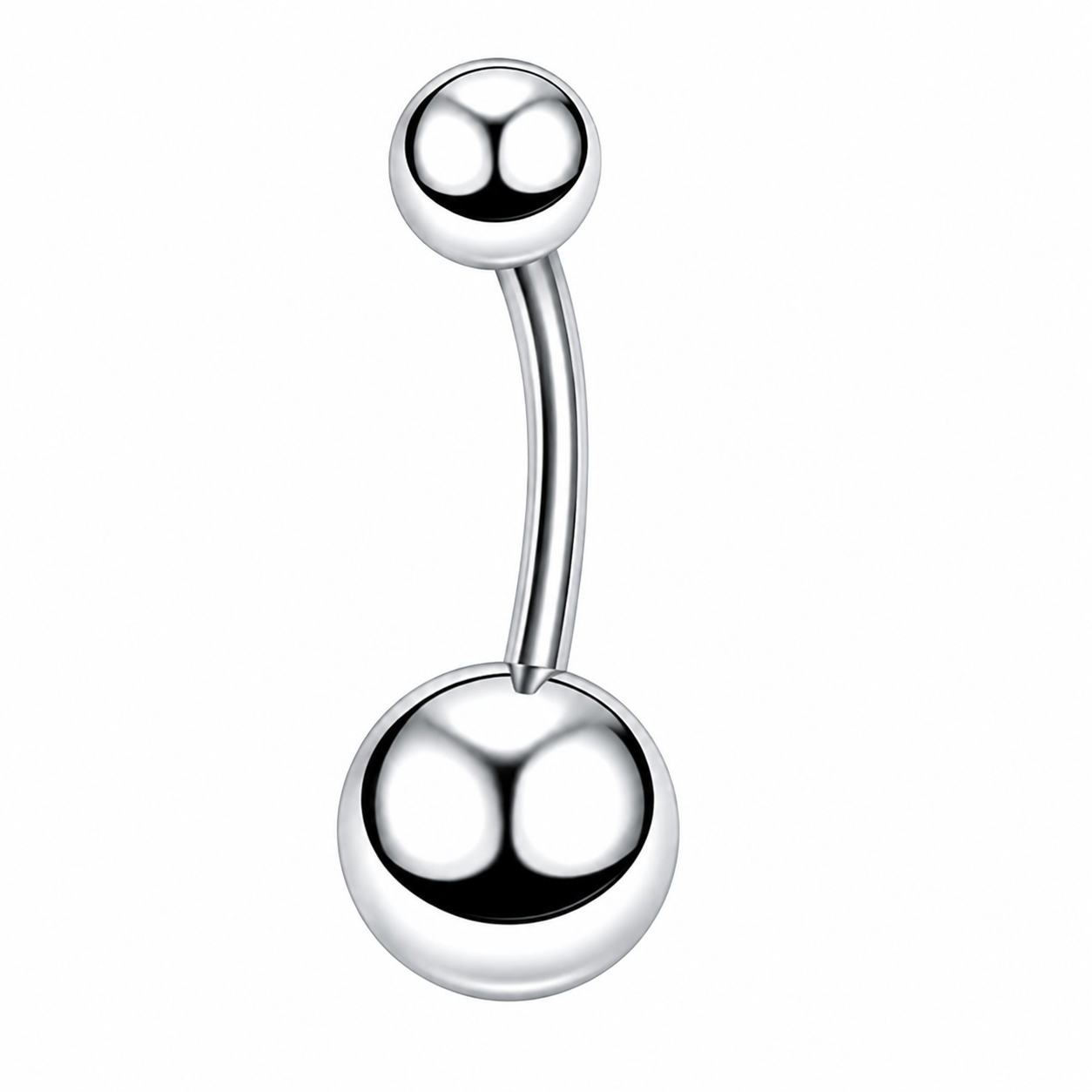 Bauchnabelpiercing Doppel Kugel