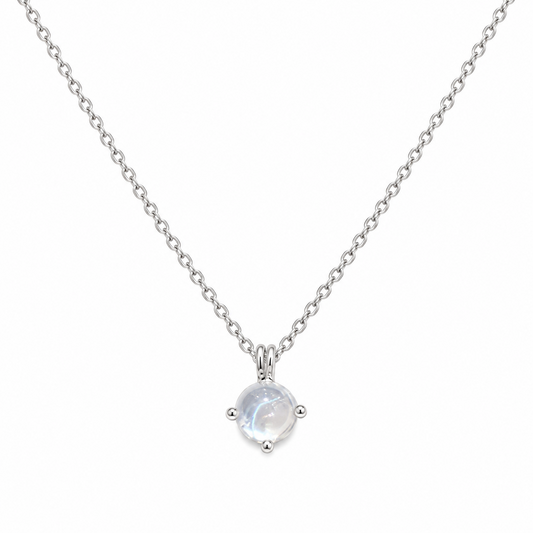 Moon Glow Halskette – Silber