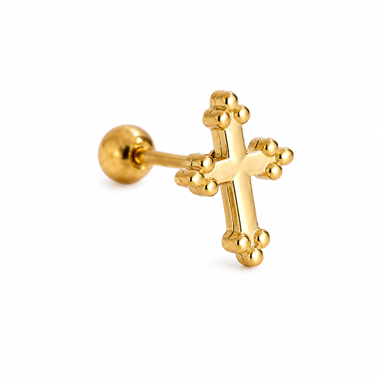 Golden Cross Piercing