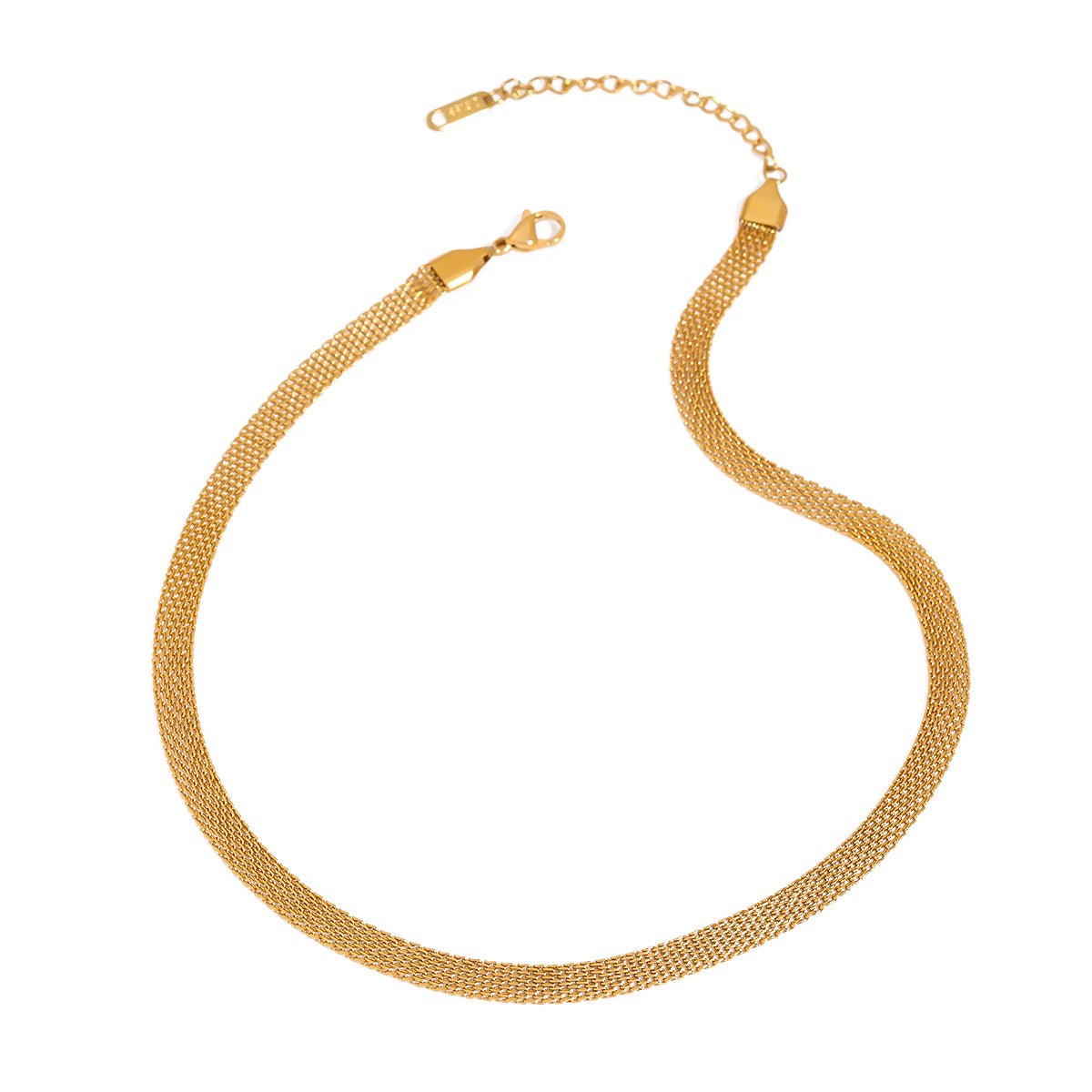 Aurelia Mesh Halskette im 18K Gold Look - PULXERA