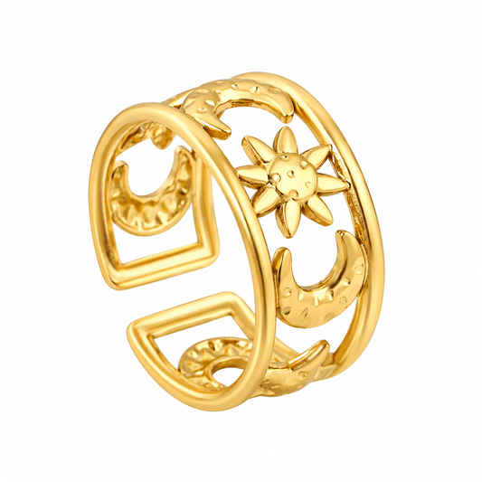 Celestial Glow Ring – Gold