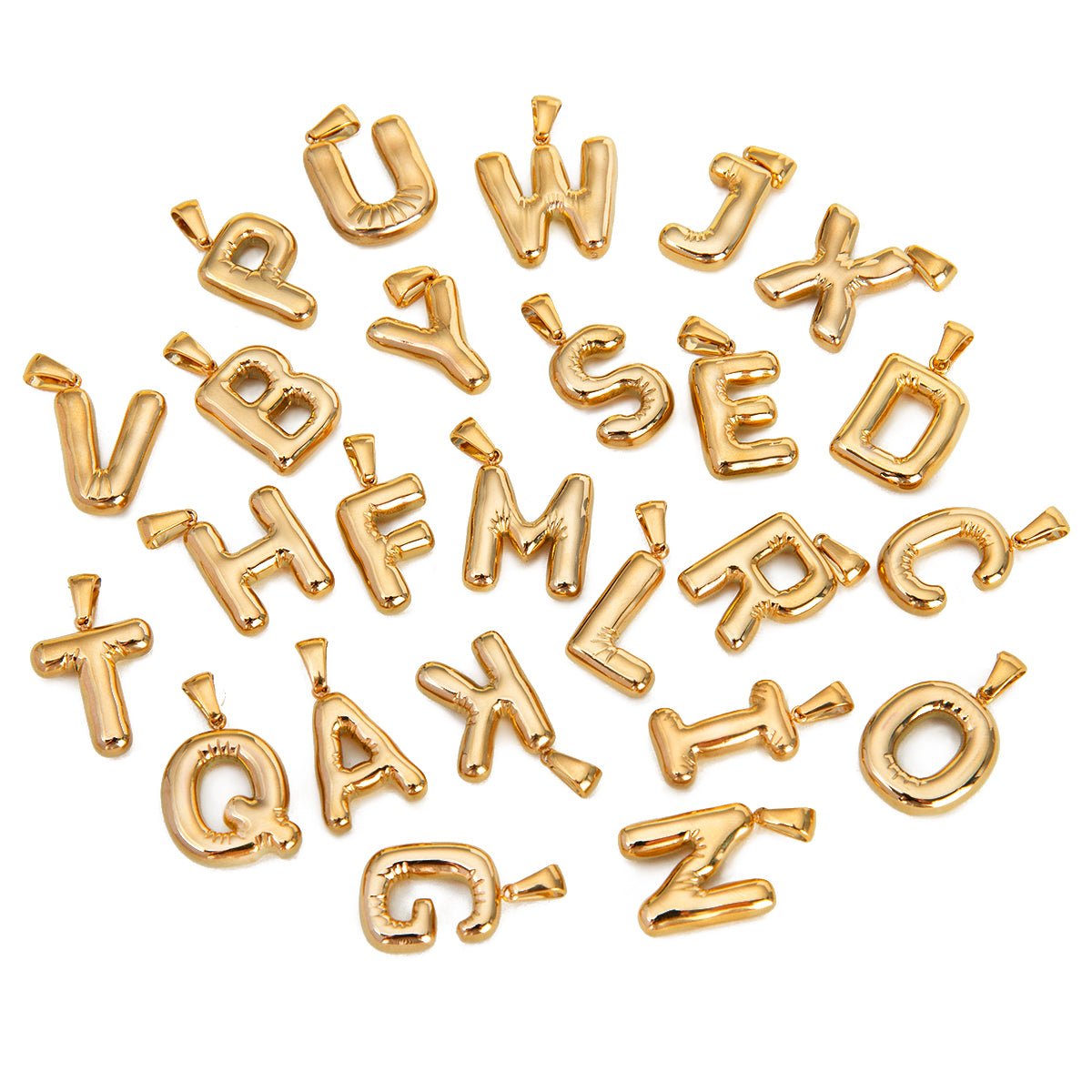 Buchstaben (A - Z) Halskette im 18K Gold Look - PULXERA