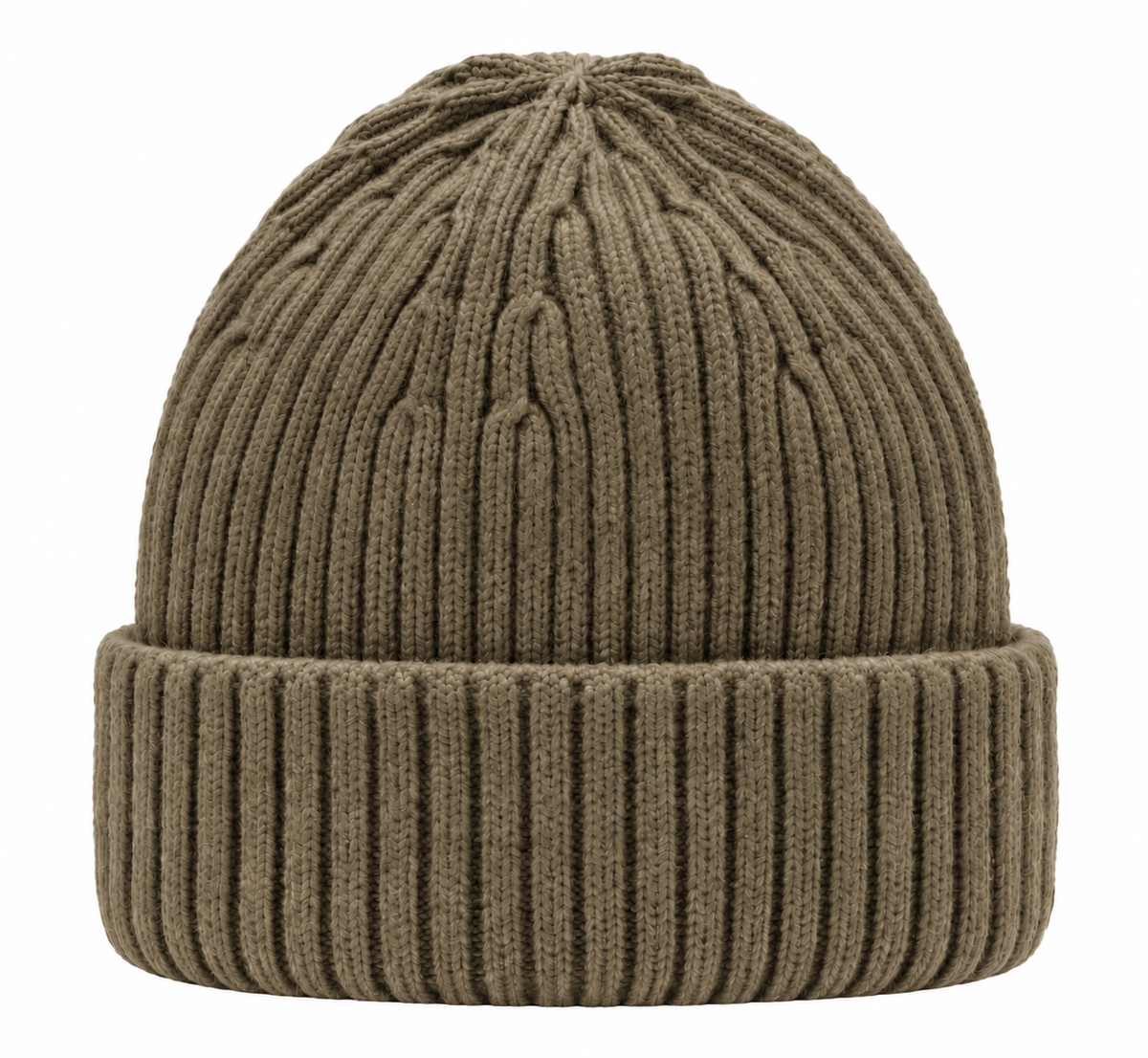 Cozy Knit Winter Beanie – Khaki