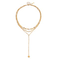 Celestial Layered Star Halskette im 18K Gold Look - PULXERA