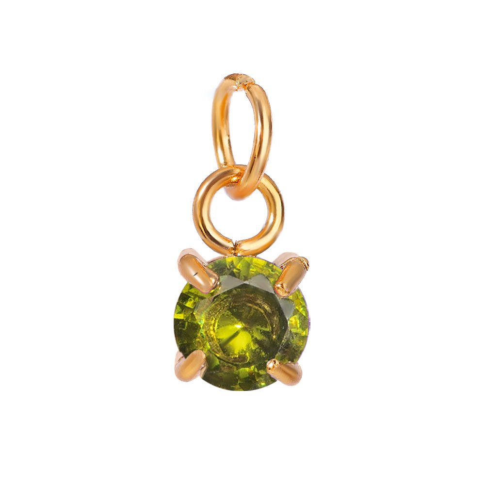 Charm - Birthstone im 18K Gold look - PULXERA
