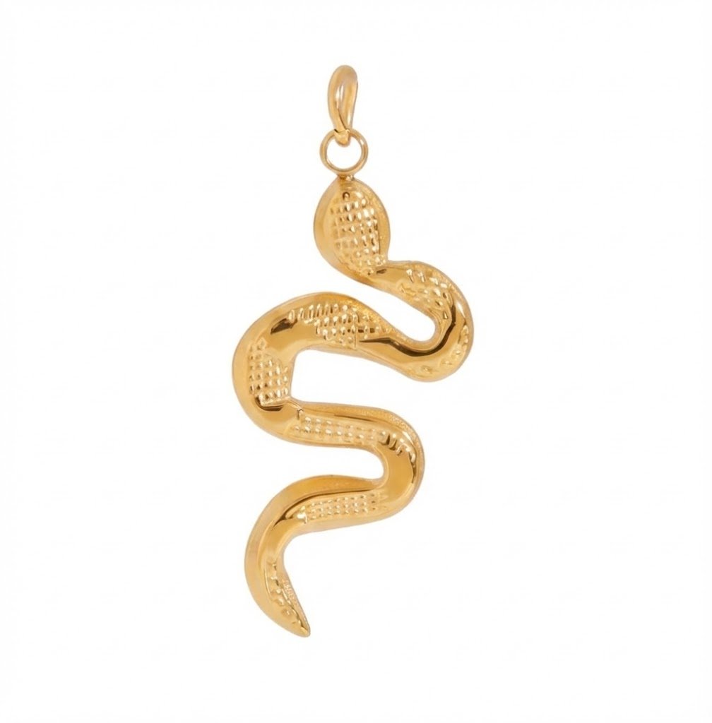 Charm „Goldene Schlange“ – Elegantes & Symbolstarkes Design - PULXERA