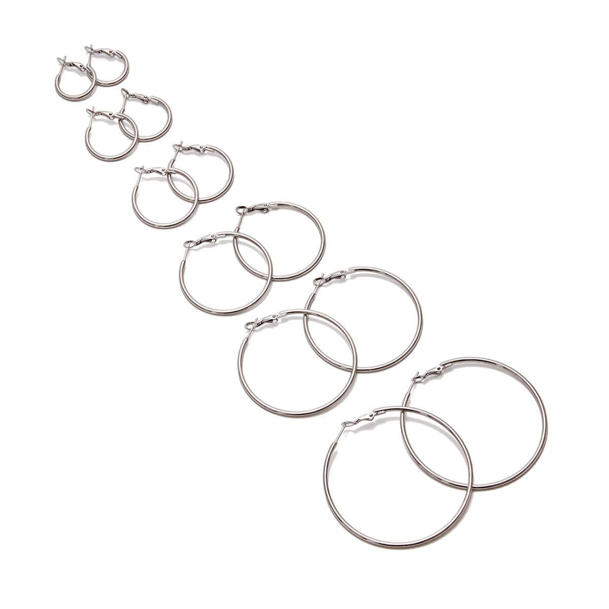 Classic Creolen im Silber look - PULXERA