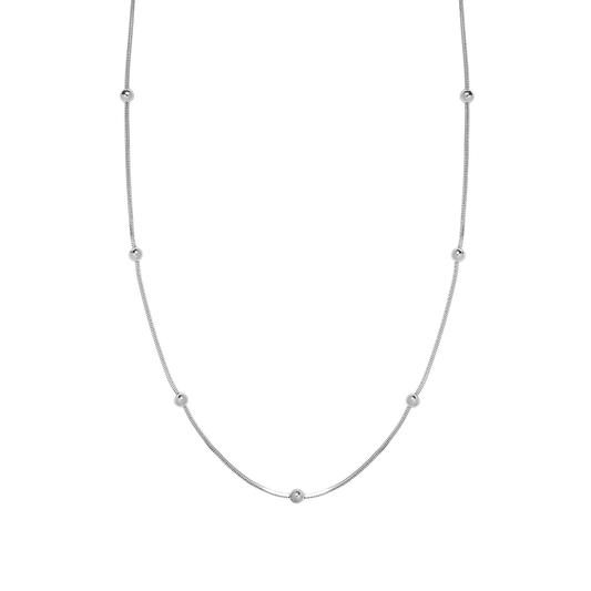 Dot Glow Halskette – Silber