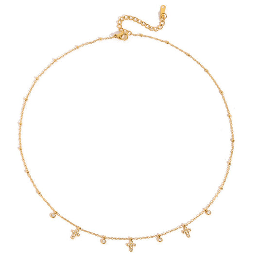 Divine Pearl Charm Halskette im 18K Gold Look - PULXERA