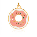 Donut Charm – Süßer Anhänger mit rosa Glasur & bunten Sprinkles - PULXERA