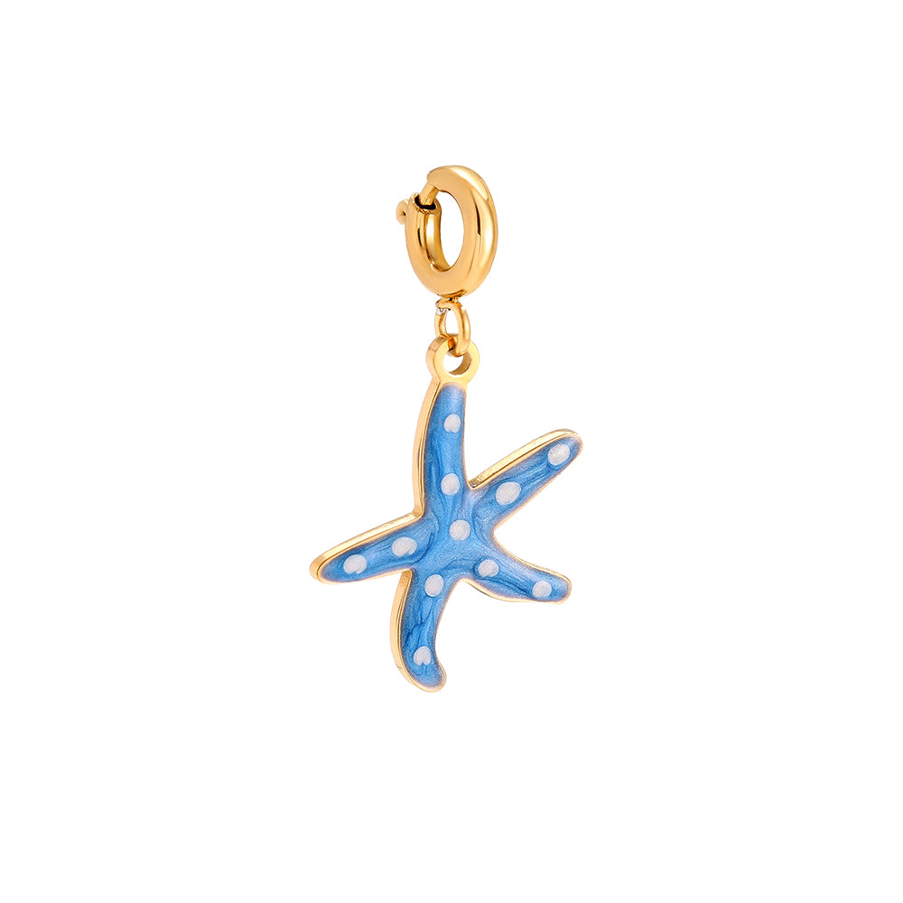 Charm - Ocean Star im 18k Gold look