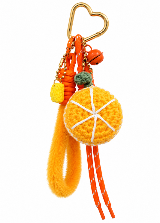 Orange Crush Bag Charm