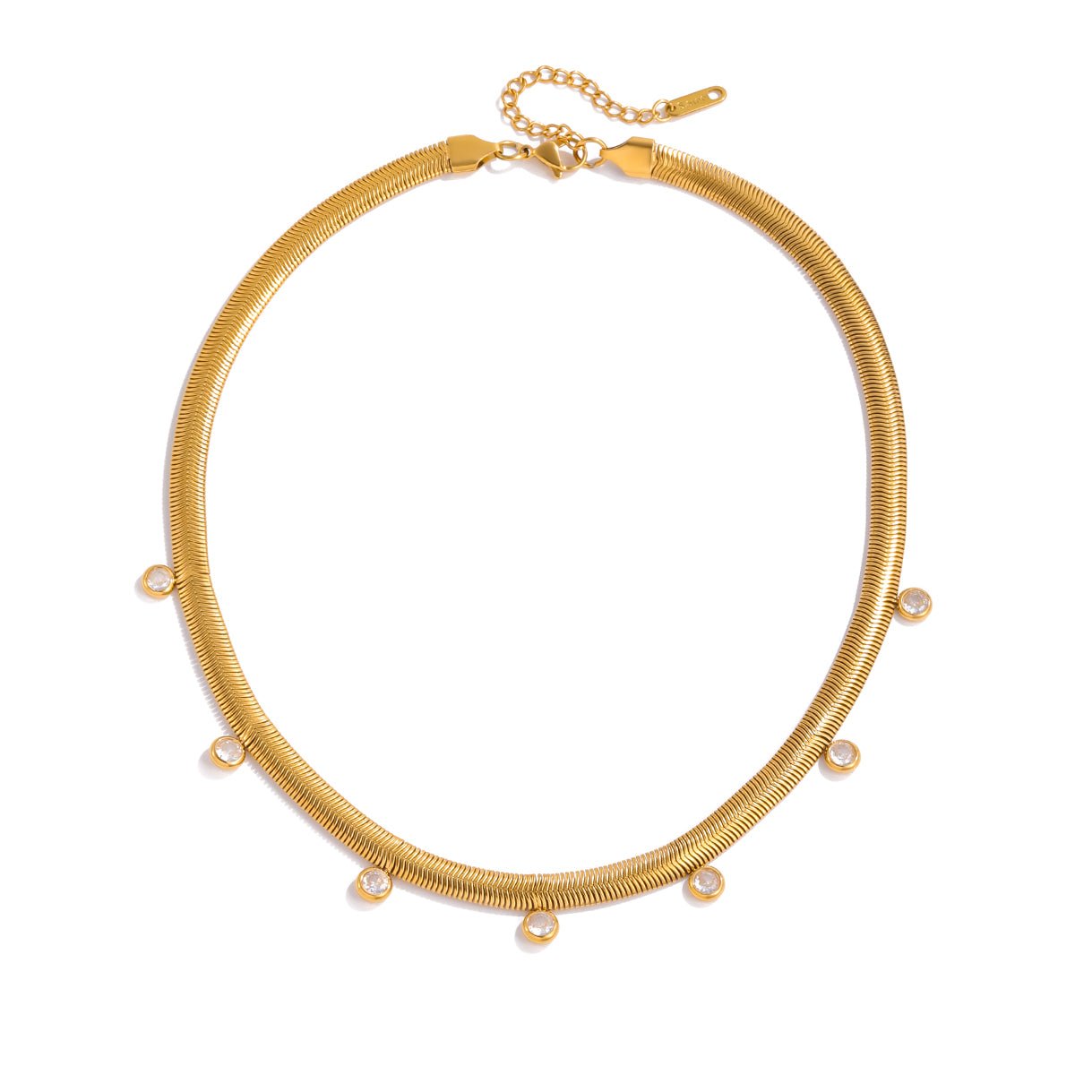 Glow Choker Halskette im 18K Gold Look - PULXERA