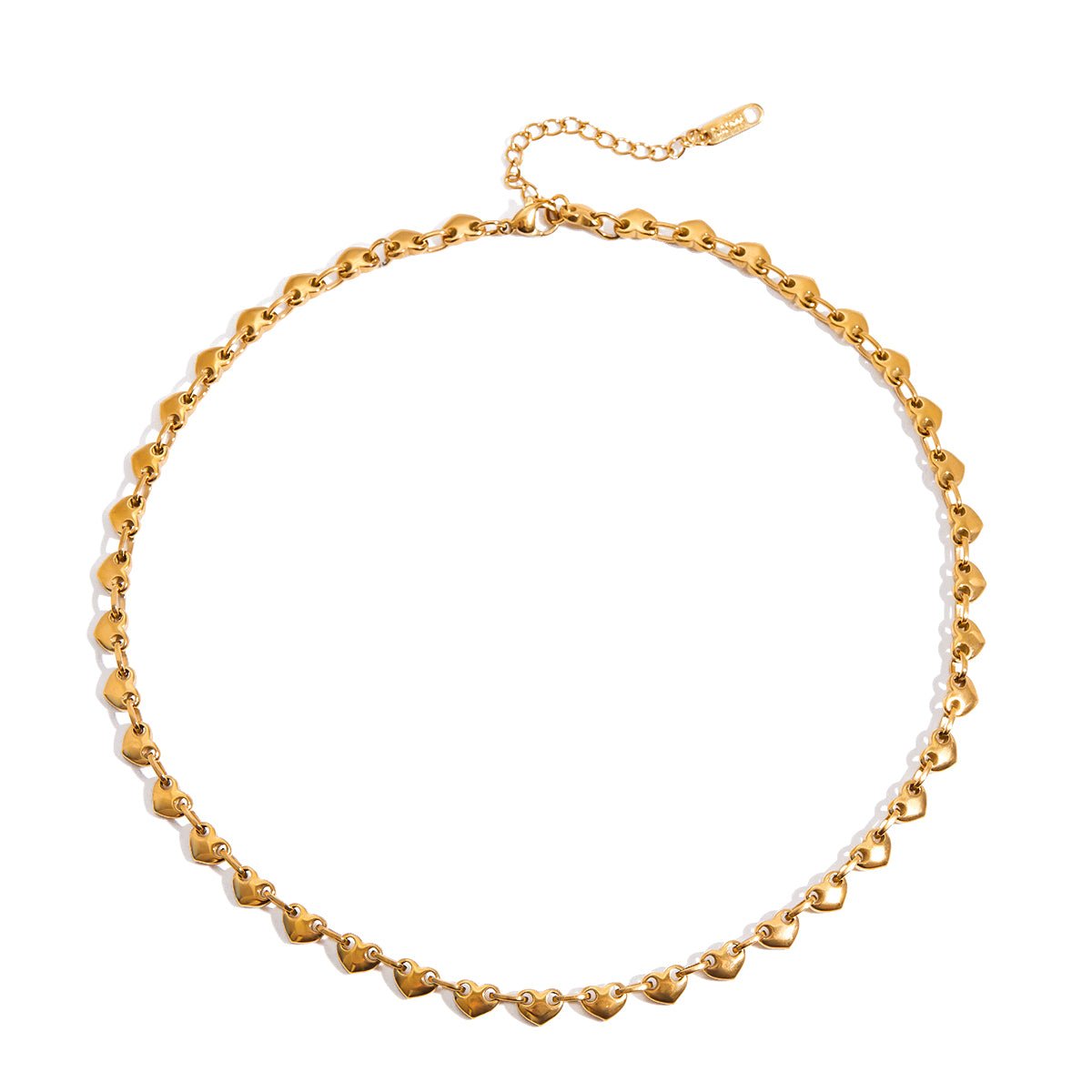 Heartline Halskette im 18K Gold Look - PULXERA