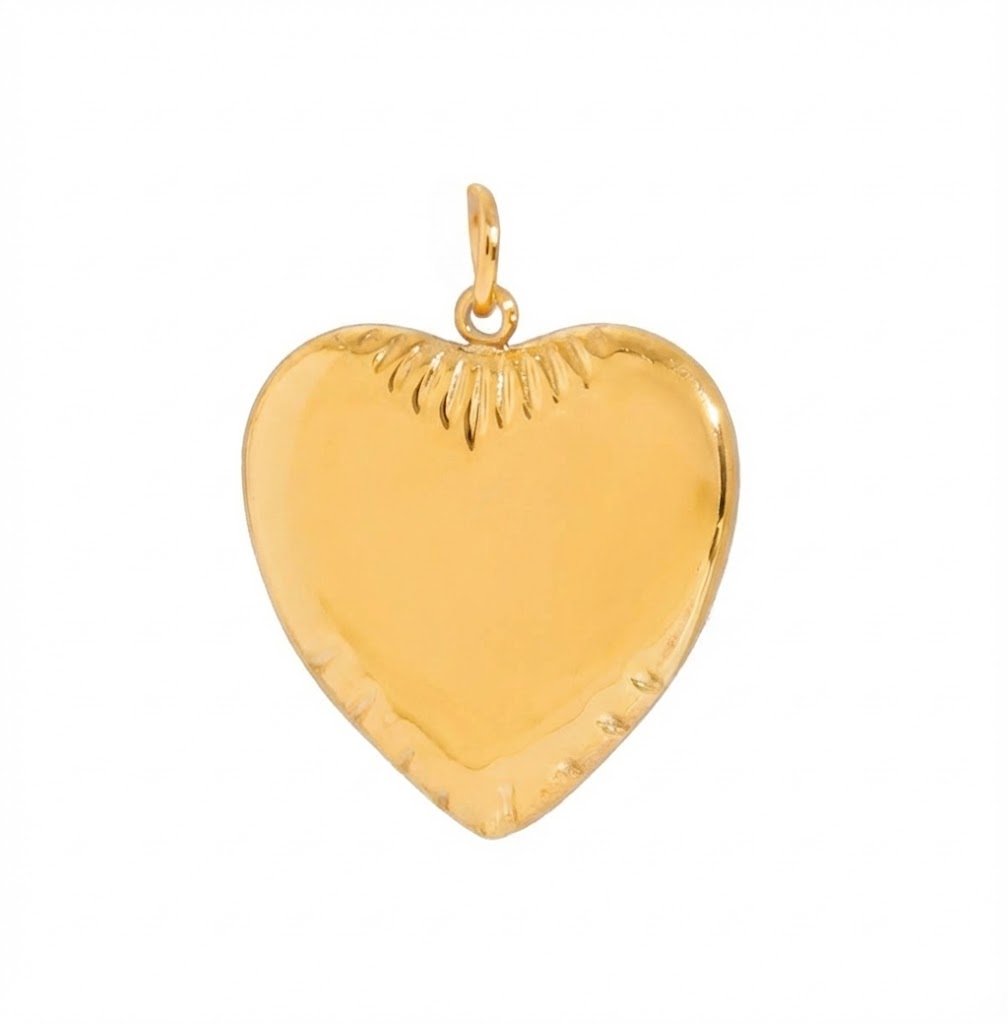 Herz Charm – Goldfarben - Eleganter Anhänger - PULXERA