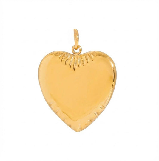 Herz Charm – Goldfarben - Eleganter Anhänger - PULXERA