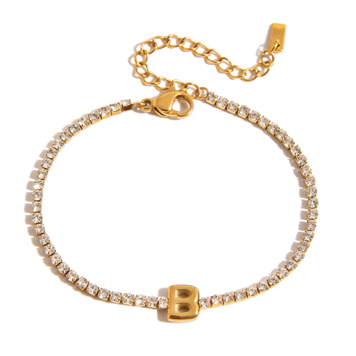 Initial Diamond Armband im 18K Gold look - PULXERA